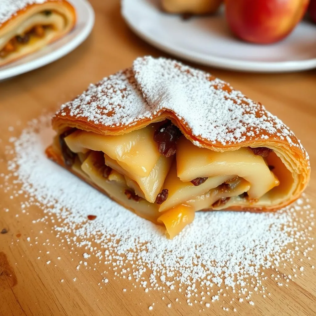 Apfelstrudel de Manzana y Pasas