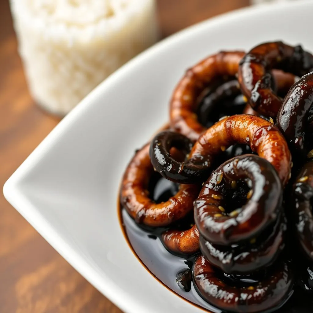Calamares en su Tinta con Arroz Blanco
