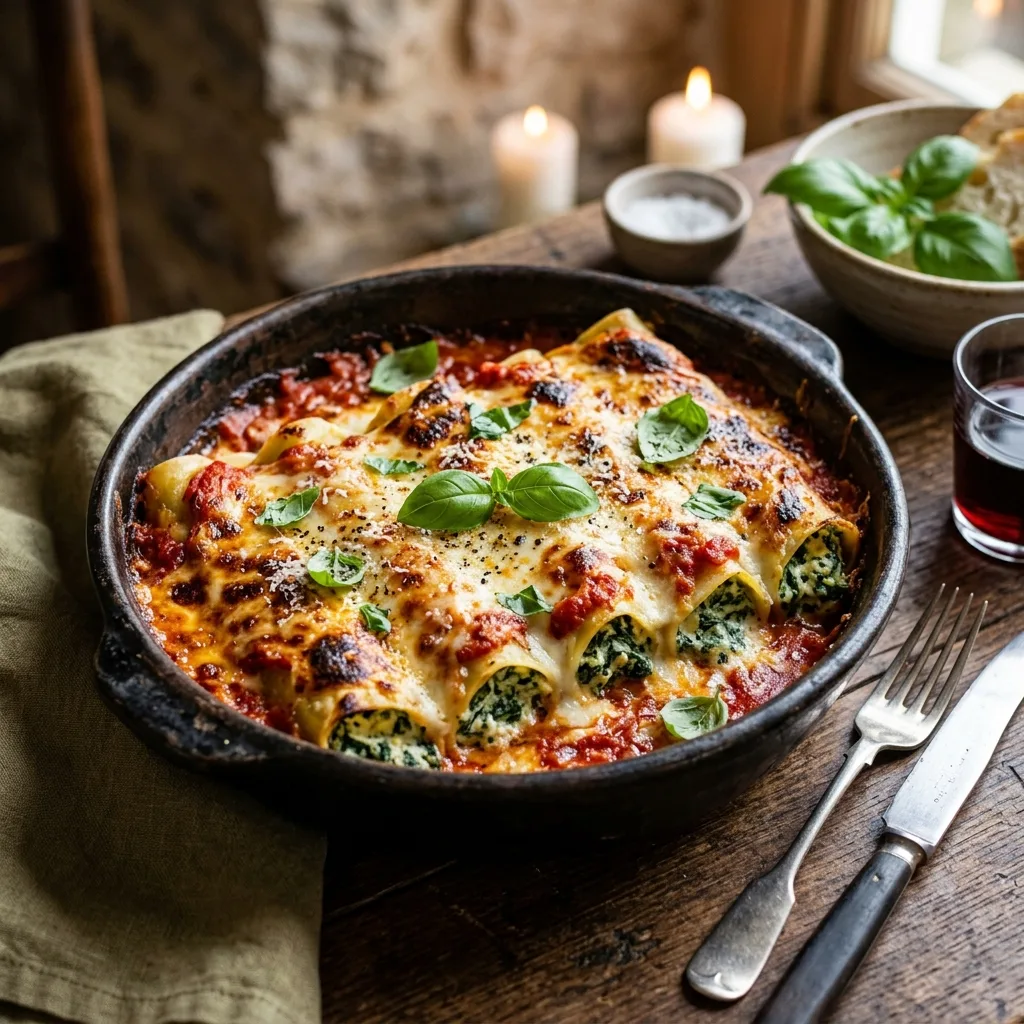 Cannelloni de Espinacas y Ricotta