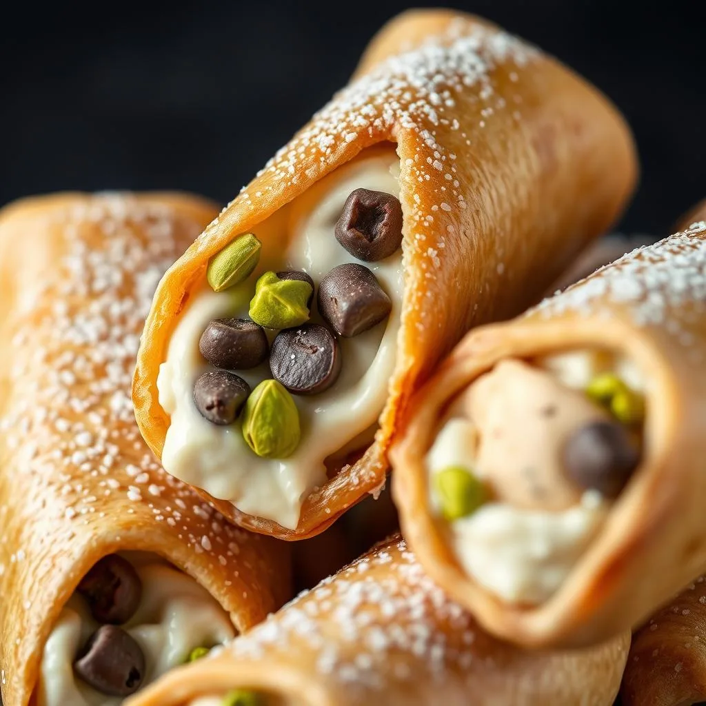 Cannoli Sicilianos de Ricotta y Chocolate