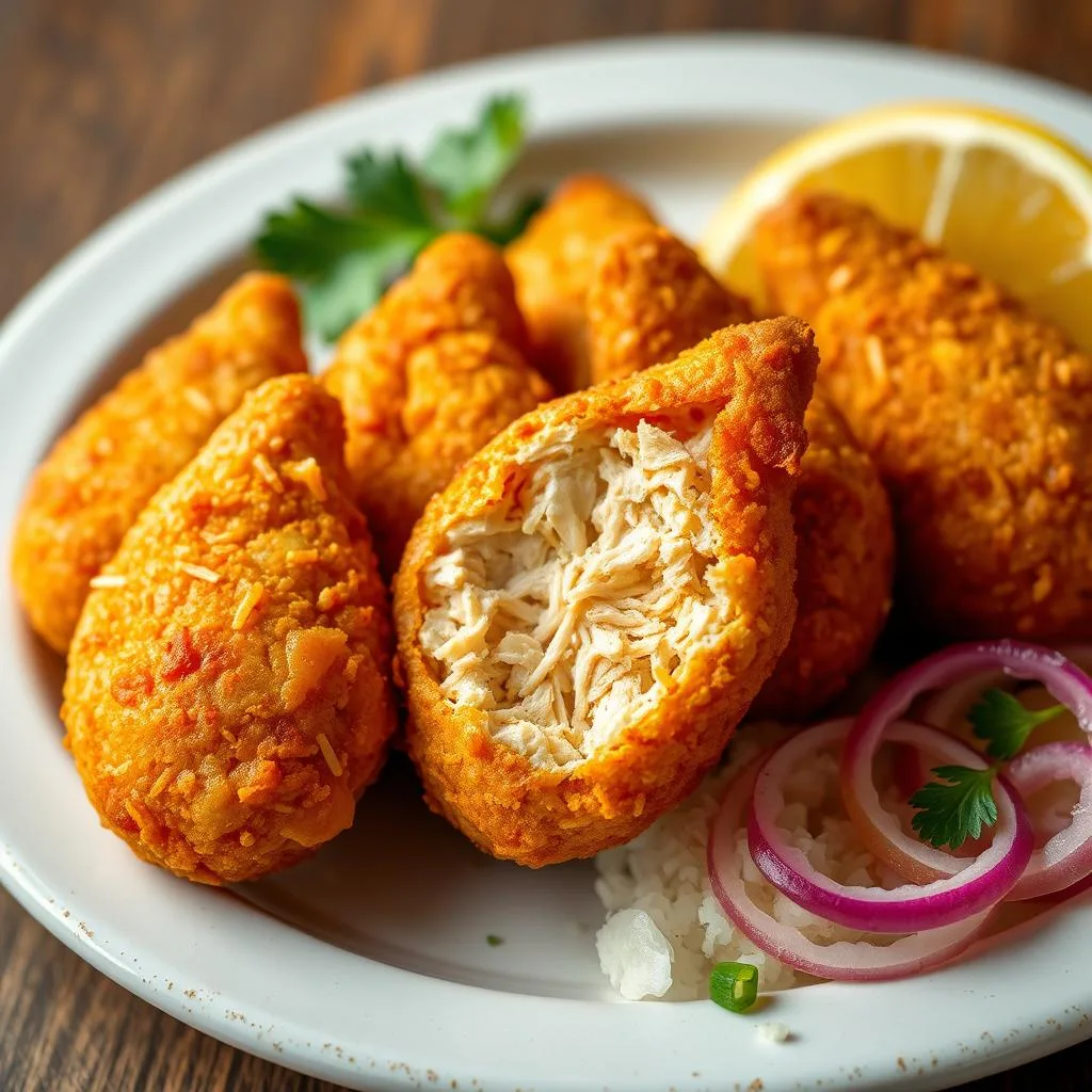 Coxinha de Frango tradicional de Brasil de Cerca