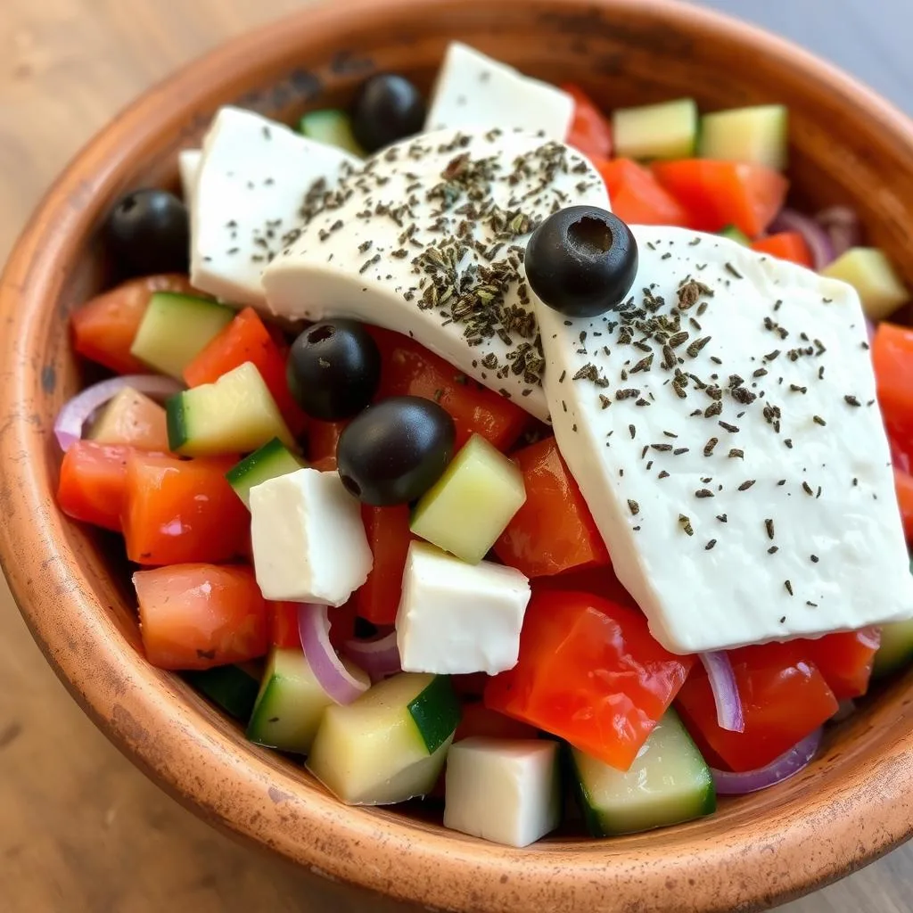 Ensalada Griega Horiatiki Clásica