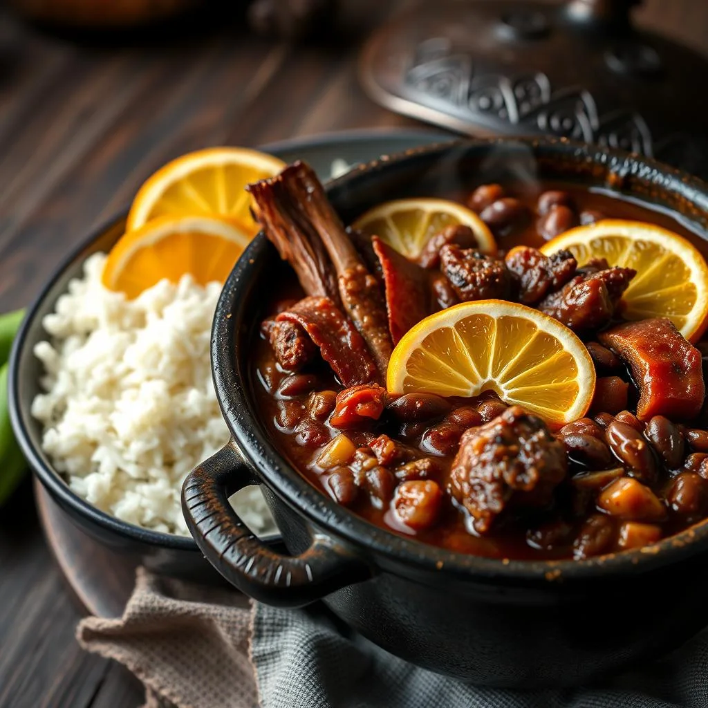 Feijoada Completa Brasileña de Cerca
