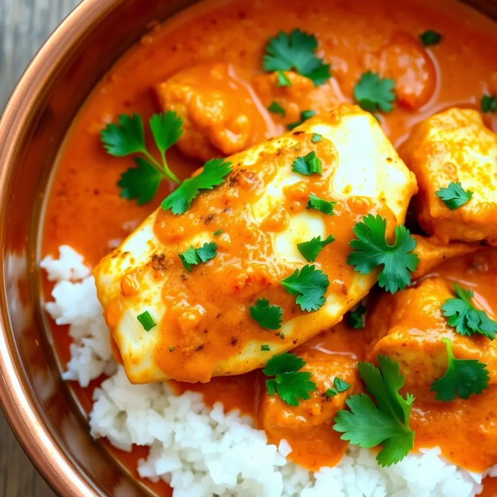 Fish Tikka Masala Tierno y Cremoso