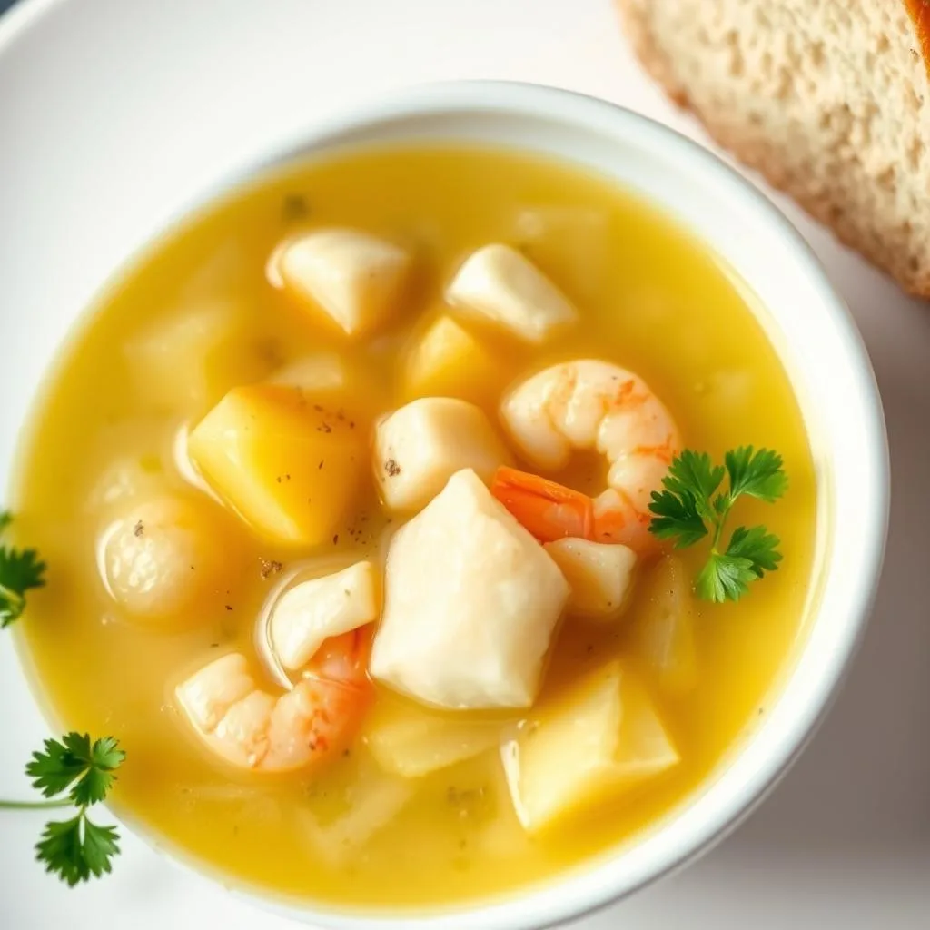 Gazpachuelo Malagueño con Pescado y Patata de Cerca