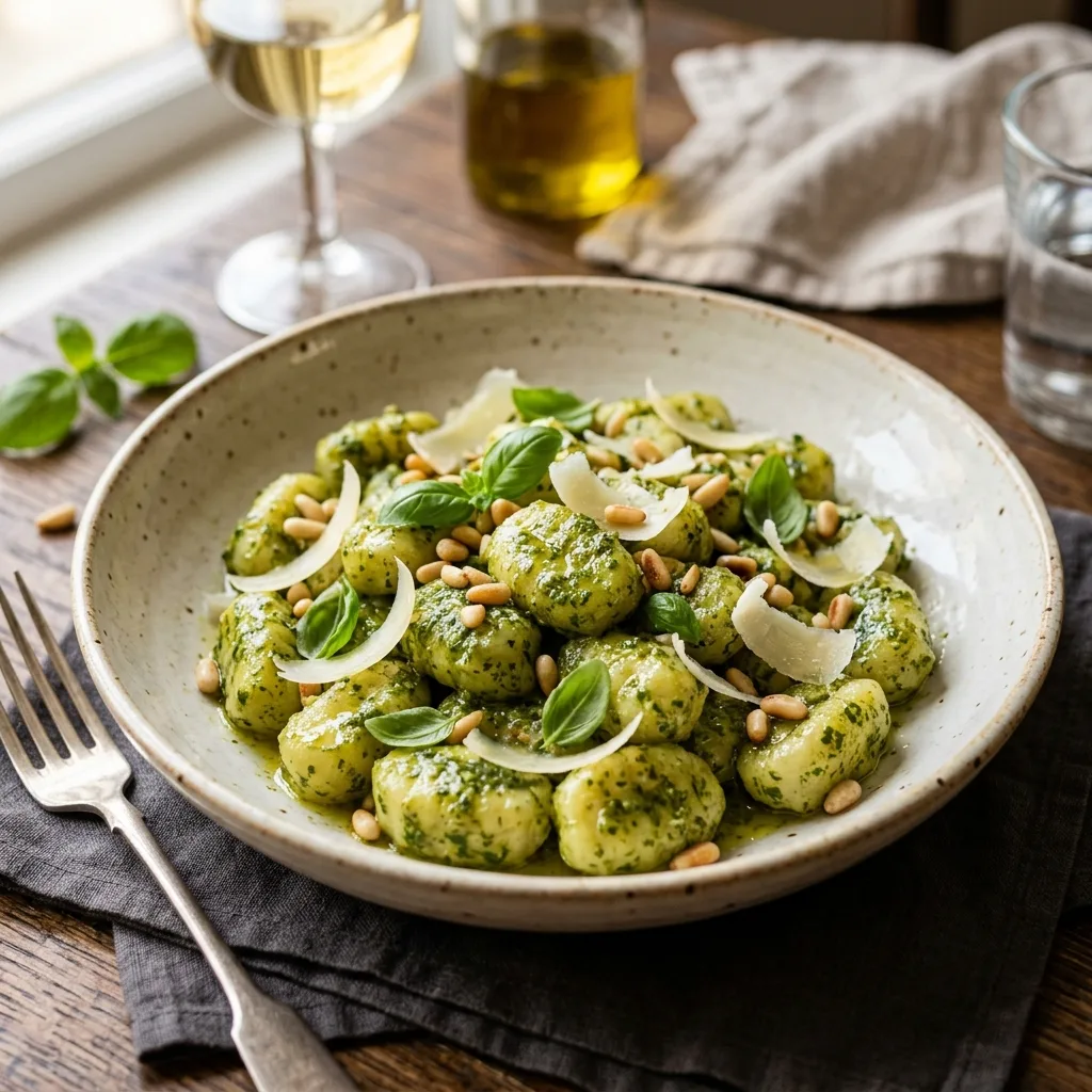 Gnocchi al Pesto Genovese de Cerca