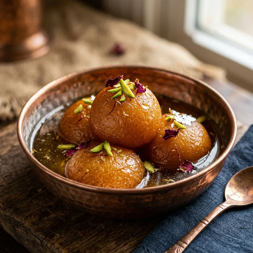 Gulab Jamun en Almíbar