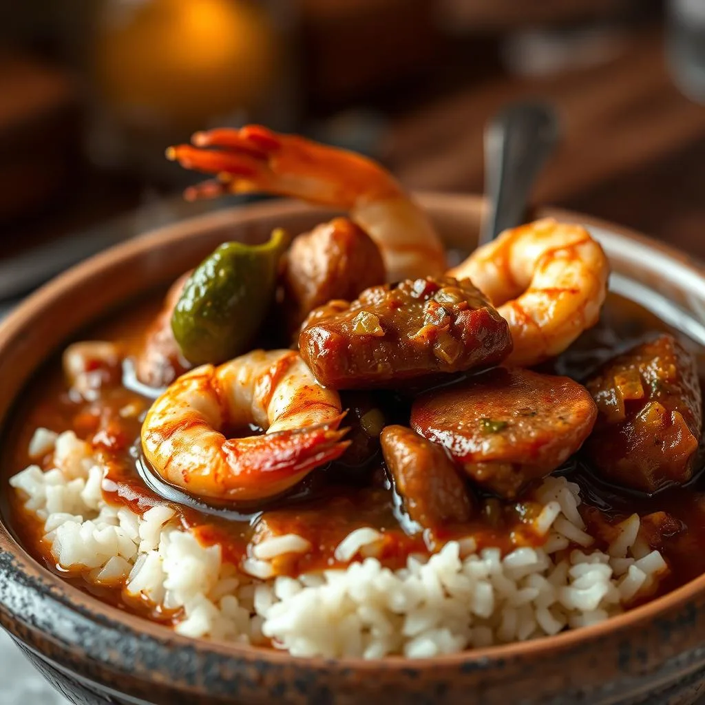 Gumbo de Mariscos y Salchicha