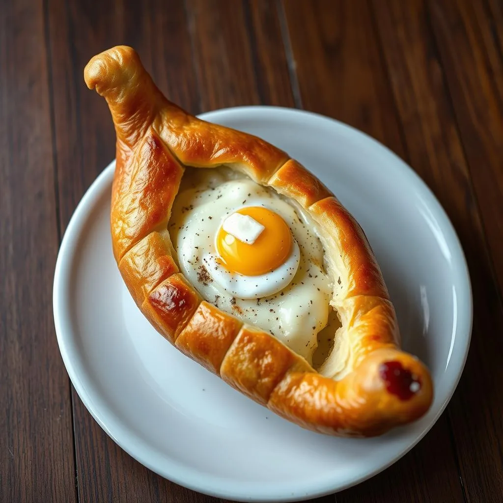 Khachapuri Adjaruli (Pan de queso georgiano)