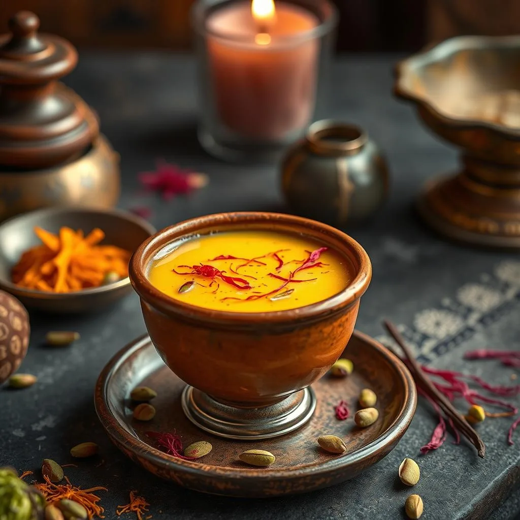 Lassi de Mango de la India de Cerca
