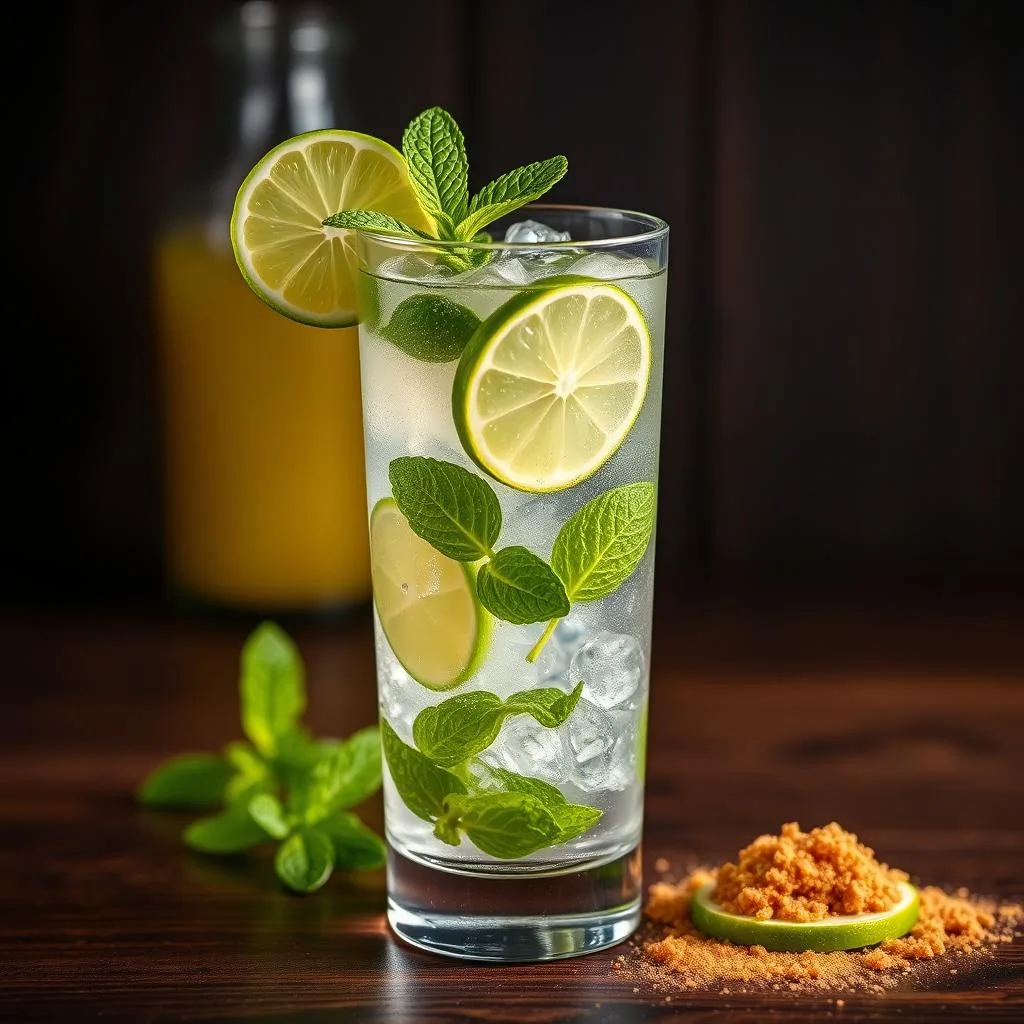 Mojito Cubano Tradicional de Cerca
