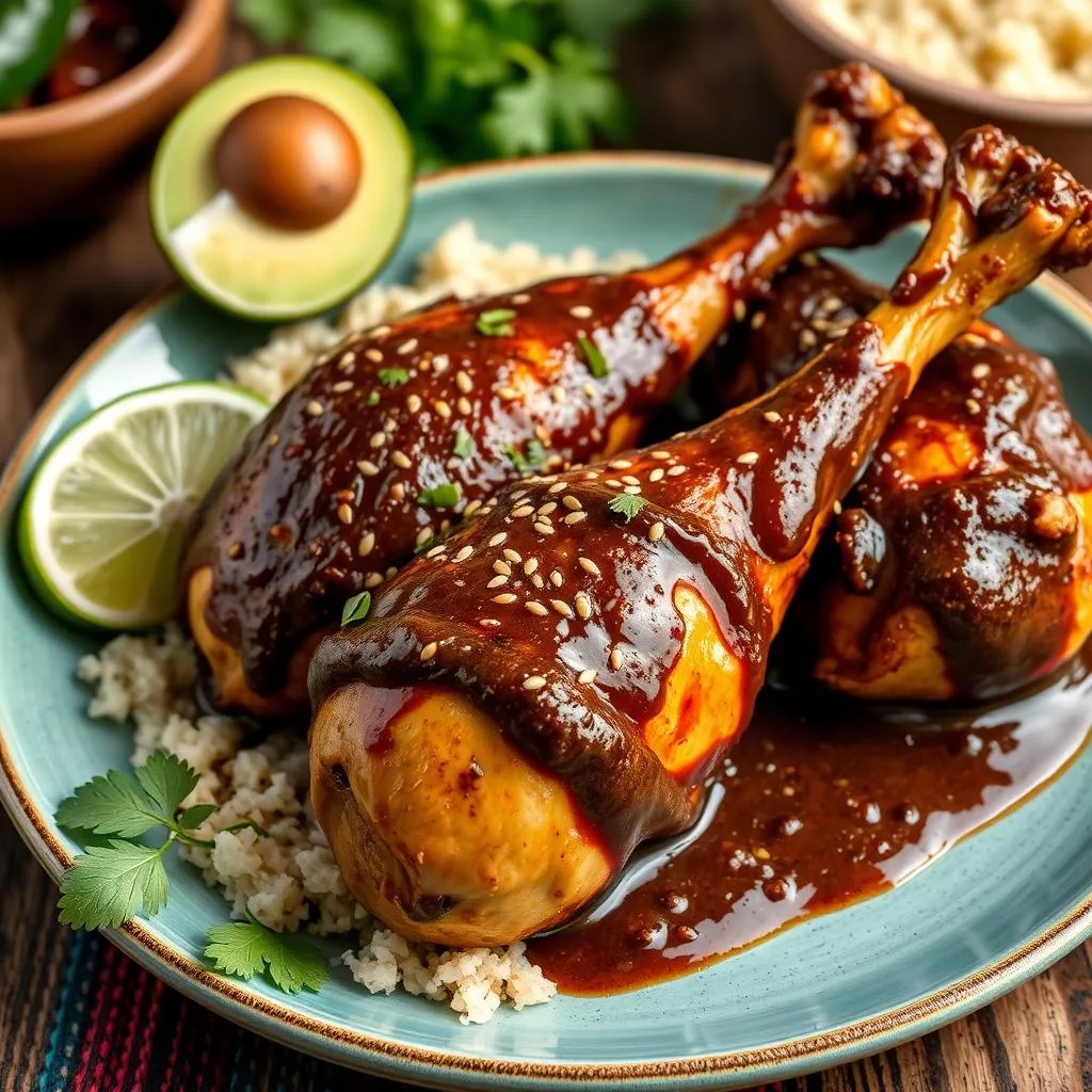 Mole Poblano con Pollo de Autor de Cerca