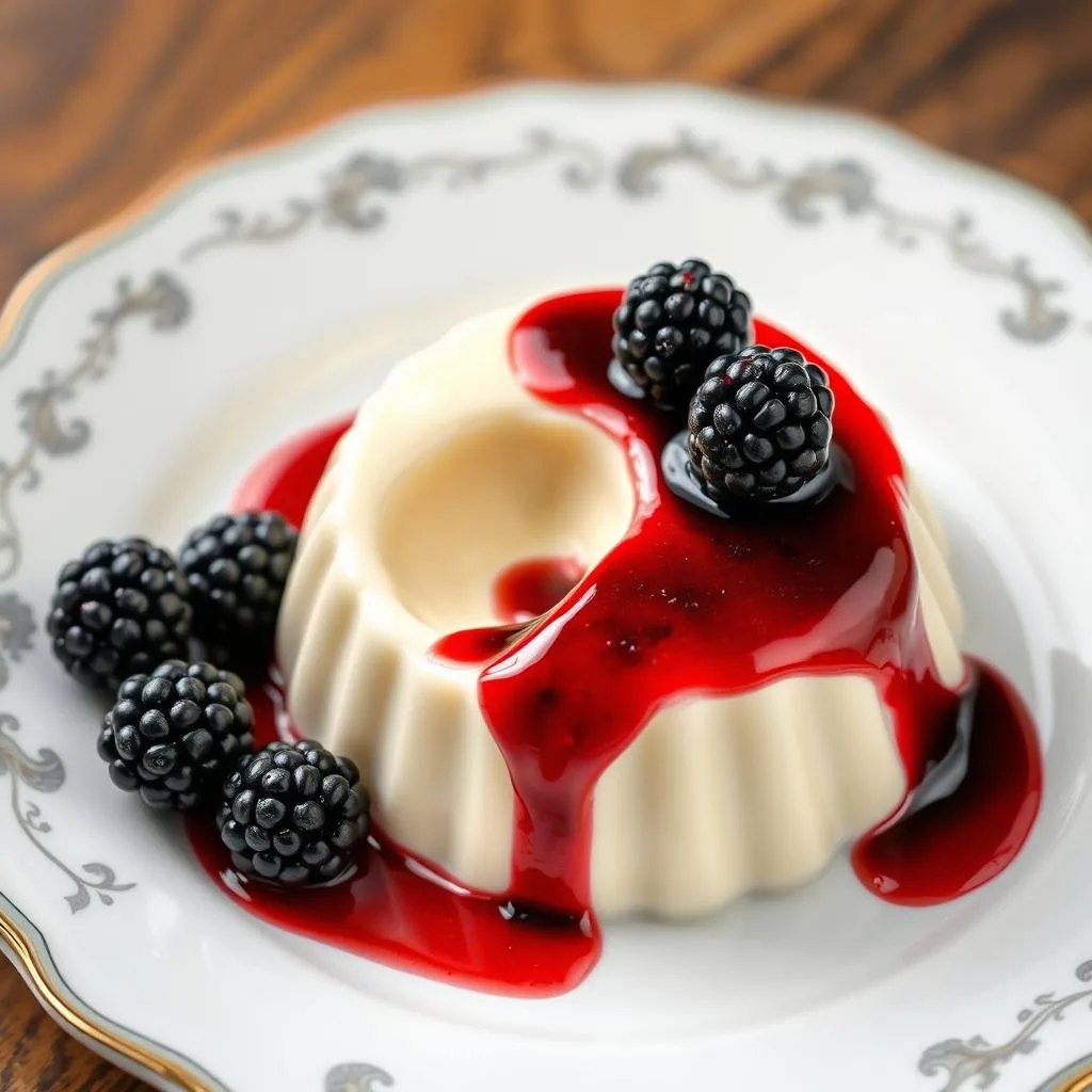 Panna Cotta con Infusión de Vainilla y Frutos Rojos