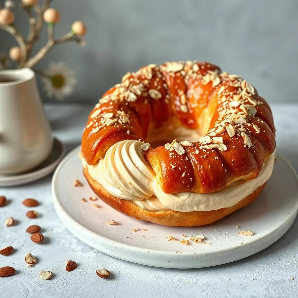 Paris-Brest de Avellana y Crema Mousseline de Cerca