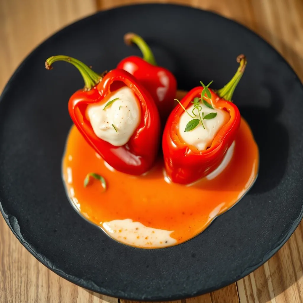 Pimientos del Piquillo Rellenos de Bacalao
