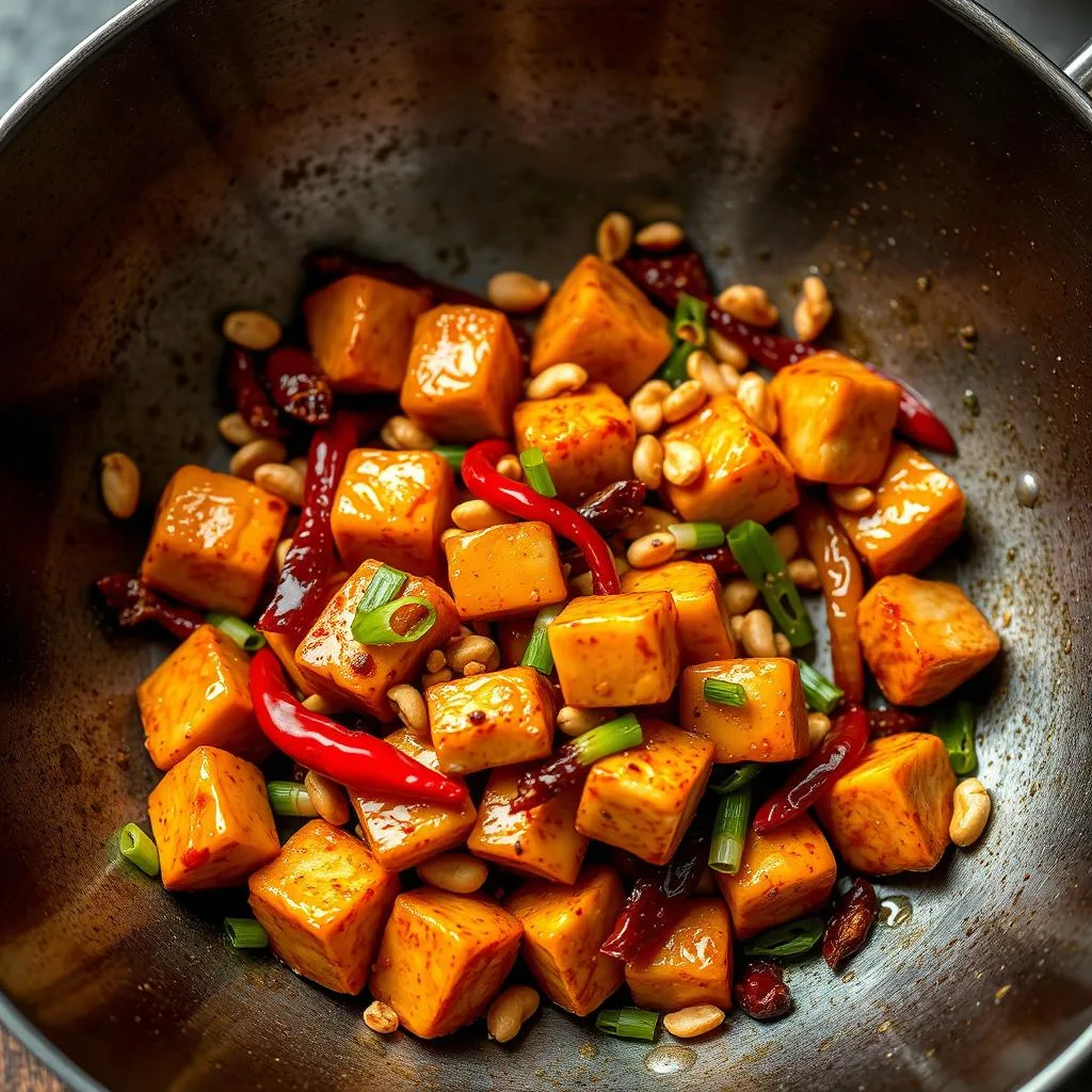 Pollo Kung Pao Especiado (Gong Bao)