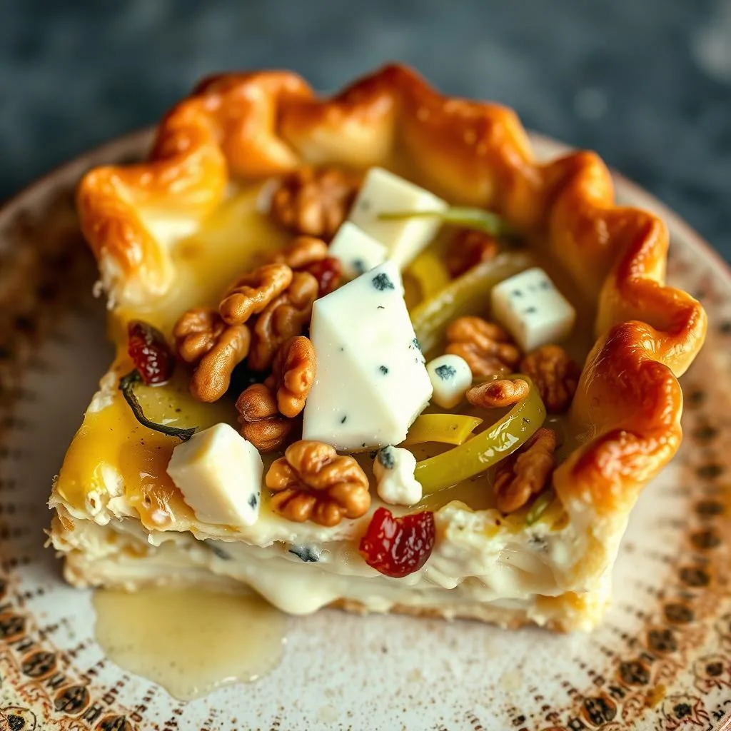 Quiche de Puerros y Queso Roquefort de Autor