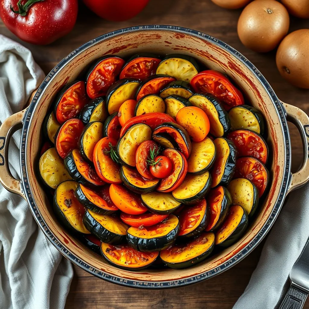 Ratatouille Clásica provenzal horneada de Cerca