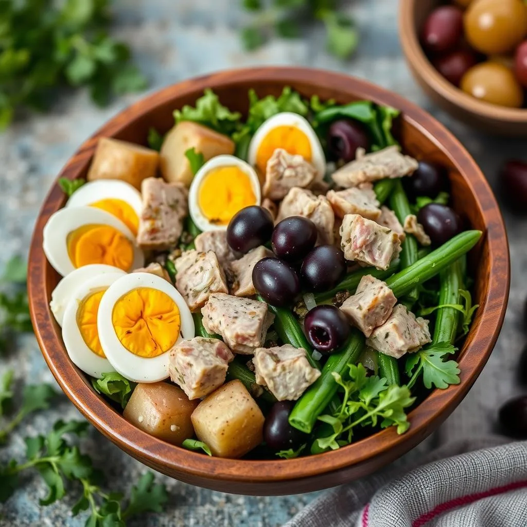 Salade Niçoise (Ensalada Nizarda) tradicional