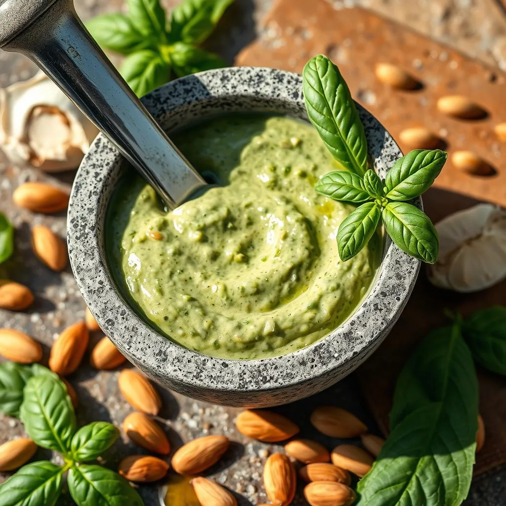 Salsa Pesto de Almendras