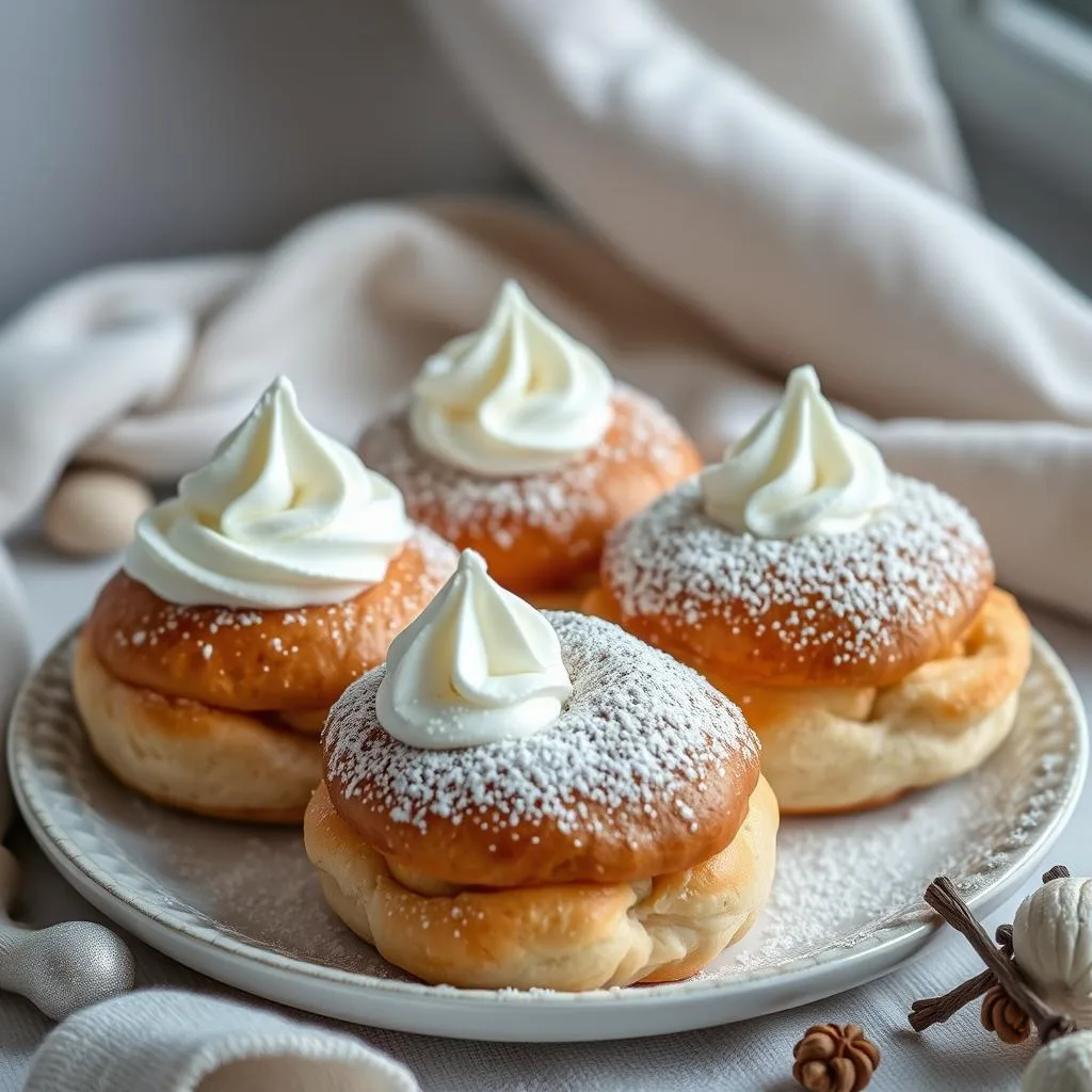 Semla (Bollo Sueco de Cardamomo y Nata)
