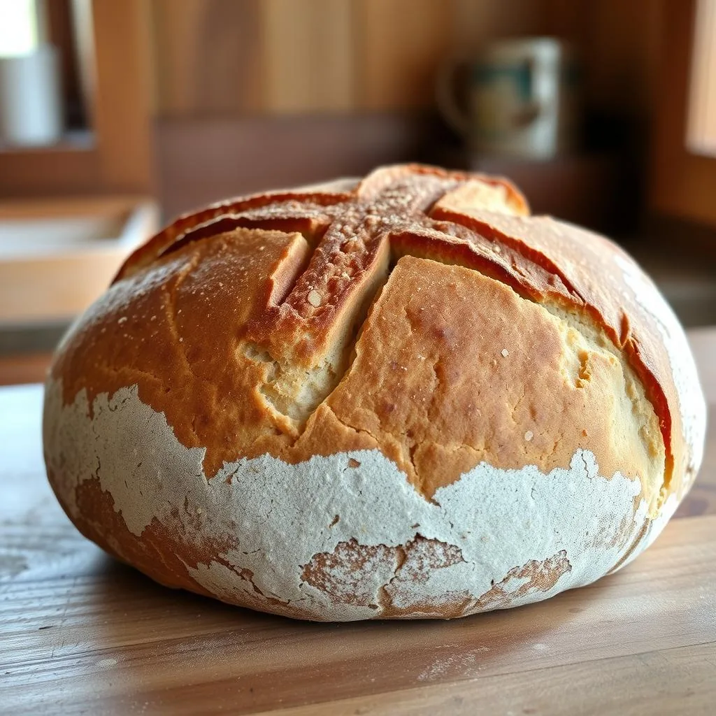 Soda Bread Irlandés (Pan de Bicarbonato) de Cerca