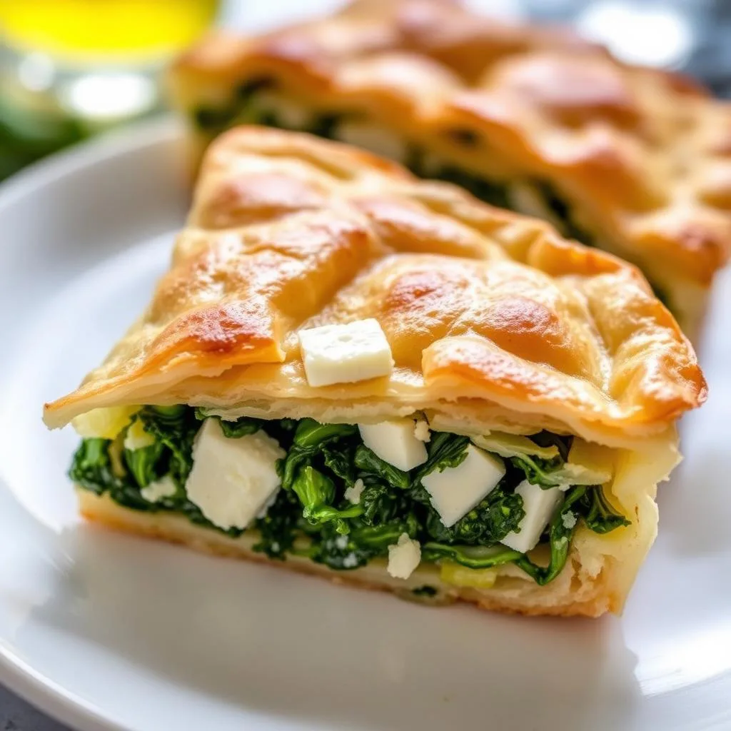 Spanakopita (Pastel de espinacas y feta) Griego