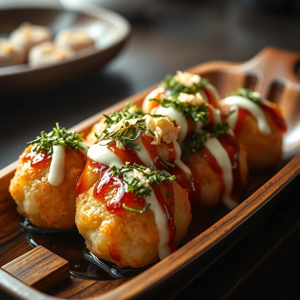 Takoyaki de Pulpo de Osaka de Cerca
