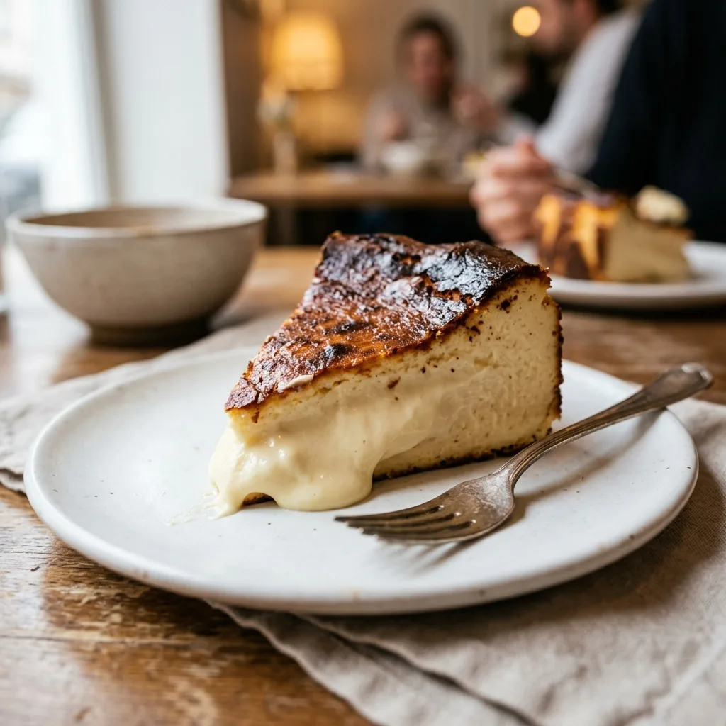 Tarta de Queso de La Viña vasca