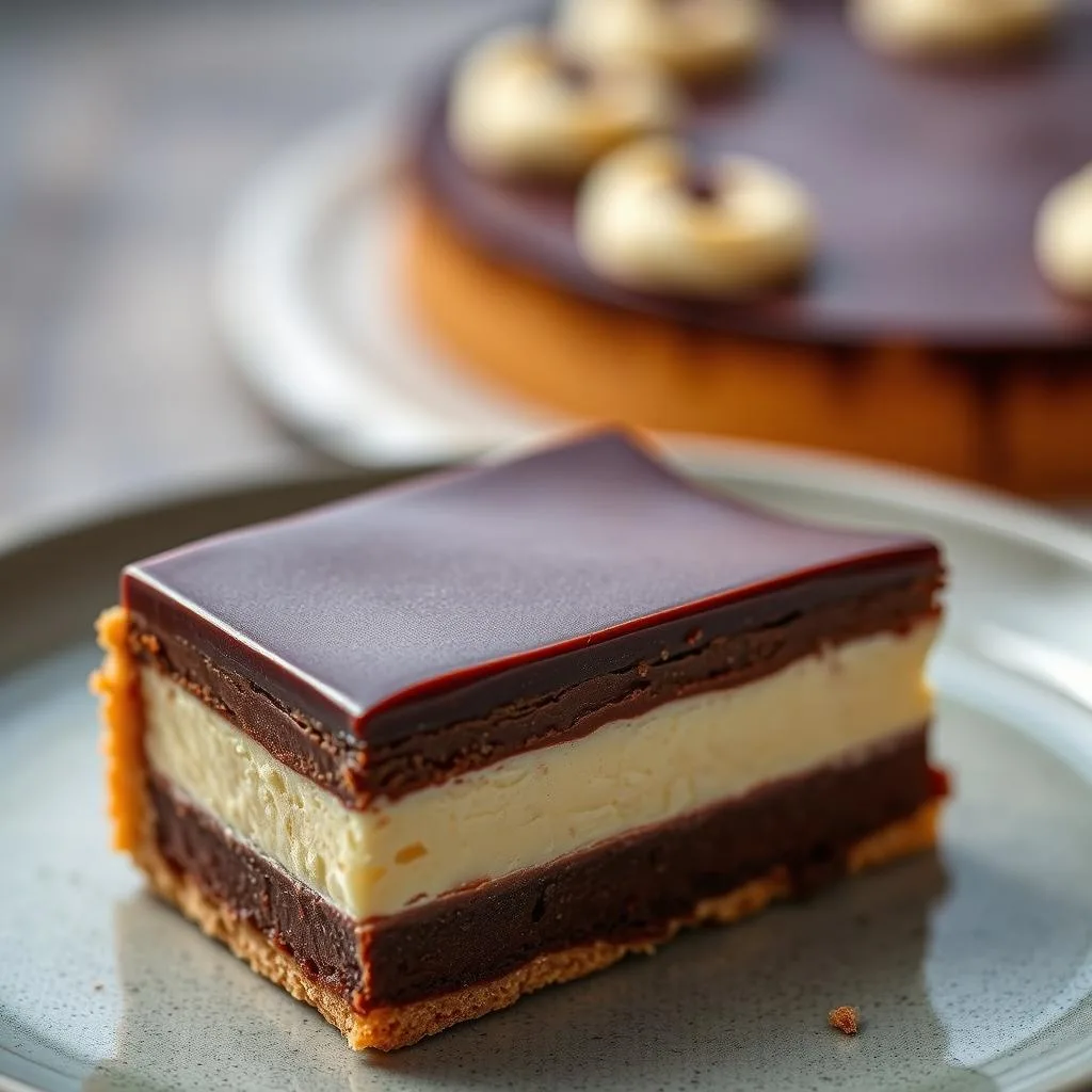 Tarta de Tres Chocolates tradicional horneada