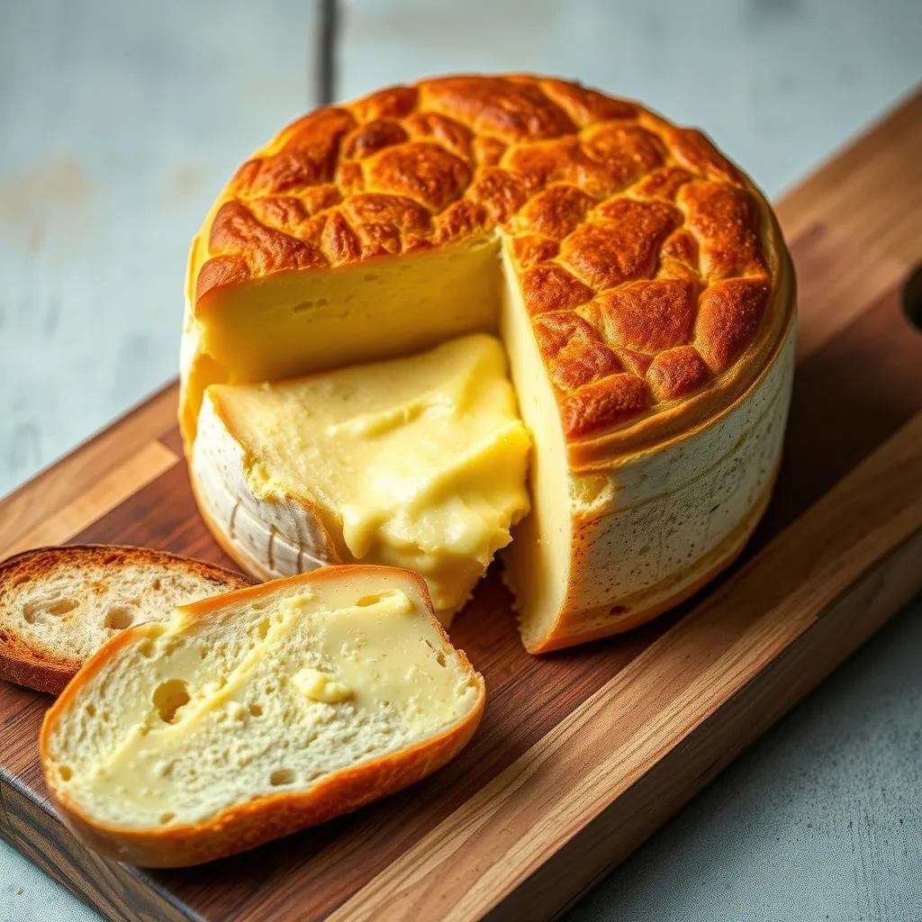 Torta del Casar extremeña con Pan Tostado