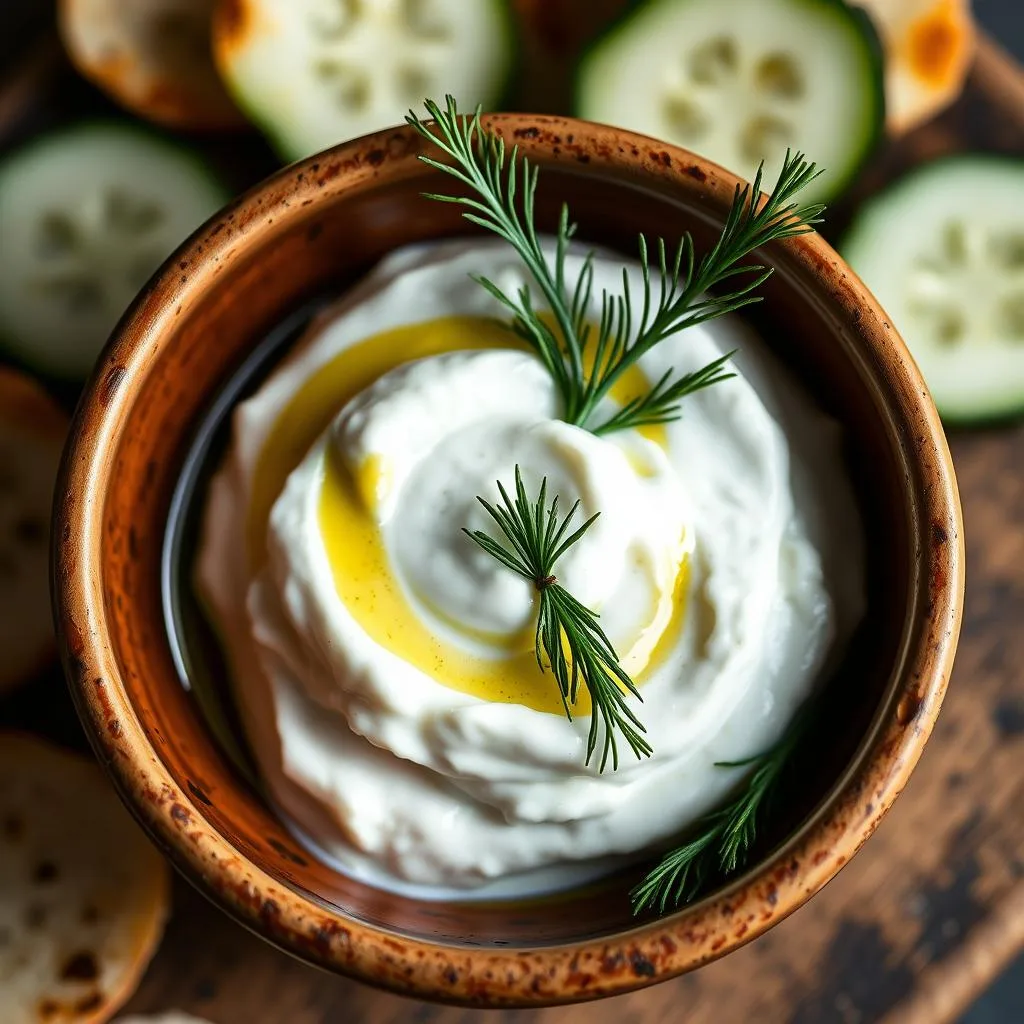 Tzatziki Griego (Crema de Yogur y Pepino)